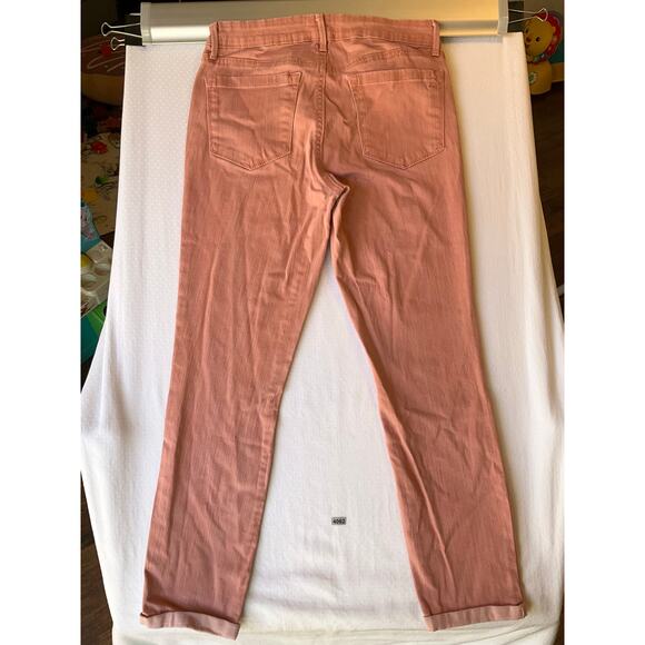 Jessica Simpson Rolled Crop Skinny Jeans size 4/27 Pink Mid Rise Stretch - Picture 11 of 11